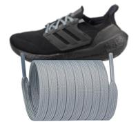 Endoto Cordones de reemplazo planos para Adidas Ultraboost 19/20/21/22/23 1.0/2.0/3.0/4.0/5.0 zapatillas (Color: Gris, Tamaño: 38 pulgadas)