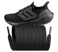 Endoto Cordones de reemplazo planos para Adidas Ultraboost 19/20/21/22/23 1.0/2.0/3.0/4.0/5.0 zapatillas (Color: Negro, Tamaño: 44 pulgadas)