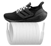 Endoto Cordones de reemplazo planos para Adidas Ultraboost 19/20/21/22/23 1.0/2.0/3.0/4.0/5.0 zapatillas (Color: Blanco, Tamaño: 38 pulgadas)