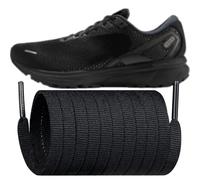 Endoto Cordones de repuesto planos para Brooks Ghost 14/14 GTX/15, Adrenaline GTS 22, Glycerin 20 y Launch 9 zapatos deportivos de running(Negro, 50 pulgadas)