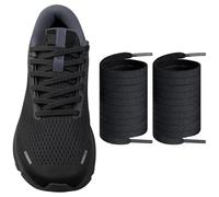 Endoto Cordones de repuesto planos para Brooks Ghost 14/14 GTX/15, Adrenaline GTS 22, Glycerin 20 y Launch 9 zapatos deportivos de running(Negro, 60 pulgadas)