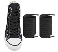 Endoto Cordones Elasticos para Converse High Low Top Zapatillas, Repuesto Elastic Sin Atar Cordon Laces (Negro, Tamaño: 70 pulgadas)