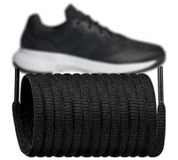 Endoto Cordones para Adidas Tennis zapatillas, Oval Cordón Agujetas de Repuesto Shoelaces Laces para hombre y mujer para correr zapatillas deportivas - Negro, 55 pulgadas