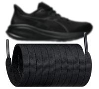 Endoto Cordones para ASICS GEL-KAYANO/NIMBUS/GT-2000/CUMULUS Zapatillas de Deporte, Repuesto Cordón Laces para Running Sneaker - Negro, 50 pulgadas