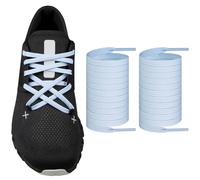 Endoto Cordones para On Cloud X3, X4, Shift, Cloudflow, Cloudwift, Cloudmonster Zapatillas, Repuesto Cordón Laces Planos para Running Sneaker (Azul Cielo,50 pulgadas)