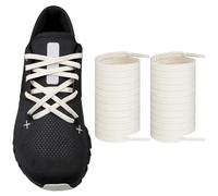 Endoto Cordones para On Cloud X3, X4, Shift, Cloudflow, Cloudwift, Cloudmonster Zapatillas, Repuesto Cordón Laces Planos para Running Sneaker (Beige,50 pulgadas)