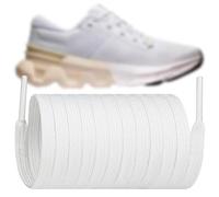 Endoto Cordones para ON Cloudflyer 5 Zapatillas de Deporte, Repuesto Cordón Planos de 7MM Laces para Running Sneaker - Blanco, 44 pulgadas