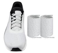 Endoto Cordones para ON CloudMonster Zapatillas, 7mm Planos Repuesto Cordón Laces para Running Sneaker - Blanco con Puntos Negros, 54 pulgadas