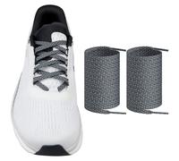 Endoto Cordones para ON CloudMonster Zapatillas, 7mm Planos Repuesto Cordón Laces para Running Sneaker - Gris Frío & Gris Claro, 36 pulgadas