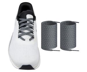 Endoto Cordones para ON CloudMonster Zapatillas, 7mm Planos Repuesto Cordón Laces para Running Sneaker - Gris Frío & Gris Claro, 36 pulgadas