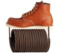 Endoto Cordones para Red Wing Botas de Trabajo Senderismo Caza, Redondo Cordón de Repuesto Shoelaces Laces (Negro y Marrón,62 pulgadas)