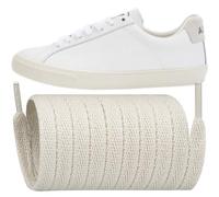 Endoto Cordones planos de repuesto para VEJA Esplar/Campo/V-10/V-12/V-15/Rio Branco/SDU/Urca/Minotaur/Venturi/Nova zapatillas(Color:Beige,Size:50Inch)