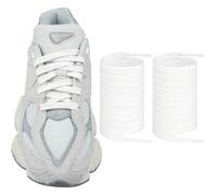 Endoto Cordones Planos para New Balance 9060 Zapatillas de Deporte, 9MM Repuesto Cordón Laces para Running Sneaker - Blanco, 50 pulgadas