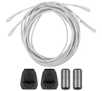 Endoto Kit de Cordones para Salomon Zapatillas, Repuesto Sin Atar Cordon Laces para Speedcross Zapatos (Gris, 56 pulgadas/142cm)