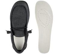 Endoto Plantillas Clásicas para Hey Dude Wally Hombre zapatos, Insertos Insoles Insertos de Reemplazo de calzado cómodos y ligeros (Talla: 45 EU)