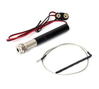 Endpin Jack - Pastilla preamplificador + pastilla piezoeléctrica + bolsa de batería preamplificador activo piezoeléctrico para piezas de guitarra acústica