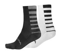 ENDURA | Calcetines Stripe Coolmax® pack De Dos Unidades - Tejido fresco, cómodo, de alta absorción y de gran versatilidad Confeccionado en hilo de rápido secado y alta absorción COOLMAX® Soporte