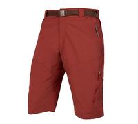 Endura Hummvee Pantalón Corto Holgado de Ciclismo para Hombre, para Bicicleta de montaña, con Culote Interior Incluido, Color ladrillo, Talla 4XL