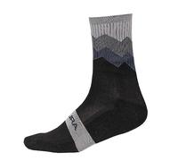 ENDURA Jagged Ciclismo Calcetines para Hombre, Black, S