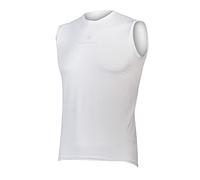 ENDURA Men's Lightweight Sleeve Less Baselayer, White, L