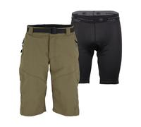 Endura Pantalones cortos Hummvee Shorts con pantalón interior marrón XXL
