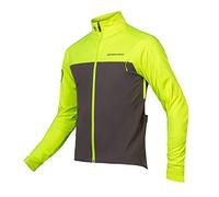 Endura Windchill - Chaqueta de ciclismo para hombre, color amarillo de alta visibilidad, talla XXL