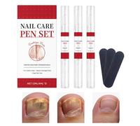 Endurecedor y Crecimiento de Uñas - 3 Piezas Pluma Reforzadora Y Reparadora Para Uñas | Solución Nutritiva para Pies | Doméstico Manicura Salón Adultos Femm