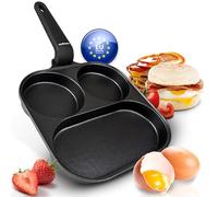 endusor Sartén 3 Compartimentos Huevo Tortitas y Tocino (21cm)