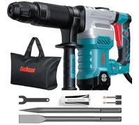 ENEACRO Martillo de Demolición SDS-Max, Potente Martillo Demoledor Eléctrico 1300W 20 Joule con Cuerpo de Aleación de Aluminio, Sistema Anti-Vibración, Incluye Cinceles y juegos de herramientas
