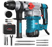 ENEACRO Martillo Perforador 1500W, 6J Energía de Impacto, 6 Velocidades，SDS Plus Mandril, 4 Funciones con Embrague de Seguridad& Control de Vibración Incluyendo Cinceles y Brocas con Caja Azul