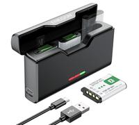 ENEGON 1380mAh 3-Pack de baterías NP-BX1 y Cargador de 3 Canales para Sony NP-BX1 y Sony ZV-1, Cyber-Shot DSC-RX100, DSC-RX100 II/III/M4/M5/M6/M7/Ⅳ/Ⅴ/Ⅵ/Ⅶ/VA, DSC-RX100M II, HDR-CX405