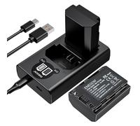 ENEGON 2X Sony NP-FZ100 Batería de Repuesto con Cargador de Pantalla LED para Sony Alpha 9, Sony Alpha 9R, Sony A9, Sony A9R, Sony Alpha 9S, Sony A7III, Sony A7RIII, Sony A7R3, Sony A7R4, Sony A7RIV.