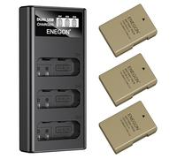 ENEGON 3 Pack EN-EL14 1680mAh Baterías de Alta Capacidad + Cargador de 3 Ranuras Dual Entrada, Compatible con Nikon EN-EL14/EL14a, D3100, D3200, D3300, D3400, D3500, D5100, D5200, D5300, D5500, D5600