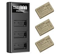 ENEGON 3 Pack LP-E17 1500mAh Baterías + Cargador LCD de 3 Ranuras con, Compatible con Canon EOS R10, R8, RP, R50, R100, M3, M5, M6, EOS 200D, 250D, 750D, 760D, 800D, 850D, RP