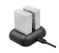 ENEGON Batería de Repuesto (Paquete de 2) y Cargador rápido rápido para Canon LP-E8 y Canon EOS Rebel T2i, T3i, T4i, T5i, EOS 550D, 600D, 650D, 700D, Kiss X4, X5, X6 y LC-E8E Cámara Digital