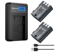 ENEGON Batería NB-2L NB-2LH, 2x1100mAh Baterías de Repuesto de con Cargador y Cable USB-C, para Canon EOS 350D, 400D, PowerShot G7, G9, S30, S40, S60, S45, S50, S55, S70, S80, ZR950, ZR960
