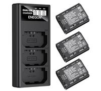 ENEGON Batería NP-FZ100 (3×2280mAh) Incluye Cargador de 3 Ranuras con Pantalla LCD Compatible con Sony A7III, A7 IV, A7C/A7C R, A7R III/IV/V, ZV-E1, FX3, FX30, A1, A6600, A6700, A9/A9 II Cámaras