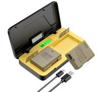 ENEGON EN-EL14 20W Cargador Rápido de Doble Batería con Almacenaje (2X 1680mAh) Compatible con Nikon D3100, D3200, D3300, D3400, D3500, D5100, D5200, D5300, D5500, D5600, Pantalla LCD