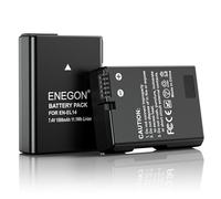 ENEGON EN-EL14 Rechargeable Li-Ion Batería para Nikon en-el14/el14a D5600 D5100 D5200 D5300 D5500 D3100 D3200 D3300 D3400 D3500 Coolpix P7000 P7100 P7200 P7700 P7800 Digital Camera