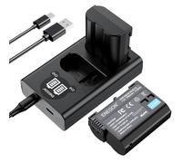 ENEGON EN-EL15C Batería de Repuesto (Paquete de 2) y LED Cargador Dual USB para Nikon ZF Z6,Z7 Z8 D7500 D7000, D7100, D7200 D500, D600, D610, D750,D780 D800, D810, D800E, D810A,D850