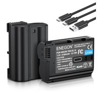 ENEGON EN-EL15/EL15C USB-C Batería de Repuesto de Carga Directa de 2100mAh Compatible con Nikon ZF Z5 Z6 Z7 Z8 D7500 D7000 D7100 D7200 D500 D600 D610 D750 D780 D800 D810 D800E D810A D850