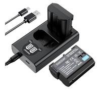 ENEGON EN-EL15C Batería de Repuesto (Paquete de 2) y LED Cargador Dual USB para Nikon ZF Z6,Z7 Z8 D7500 D7000, D7100, D7200 D500, D600, D610, D750,D780 D800, D810, D800E, D810A,D850