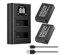 ENEGON LP-E12 - Kit de batería y cargador LED inteligente para cámaras Canon EOS M50, M50 Mark II, M, M2, M10, M100, M200, Rebel SL1, PowerShot SX70 HS.