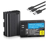 ENEGON LP-E6NH USB-C Batería de Repuesto de Carga Directa de 2800 mAh (Pack Doble) para Canon lp-e6nh, Compatible con Canon EOS 5d Mark IV, Canon EOS 6D/6d Mark II, Canon EOS