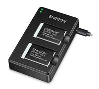 ENEGON NB-13L Paquete De Baterías De Litio (2-Pack) y Cargador Dual para Canon PowerShot G5X,G5X Mark II,G7X,G7 X Mark II/III,SX720 HS,SX730 HS,SX740 HS,SX620 HS,G1X Mark III,G9X,G9X,G9X Mark II