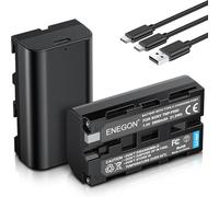 ENEGON NP-F550 - Batería de Repuesto USB-C (2900 mAh, Paquete de Dos) para NP-F980 NP-F970 NP-F960 NP-F950 NP-F930 NP-F770 NP-F750 NP-F570 NP-F550