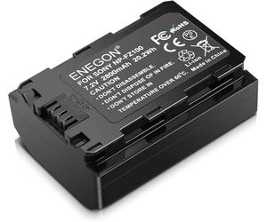 ENEGON NP-FZ100 - Batería de Repuesto Compatible con Sony Alpha 9, A9, Alpha 9R, A9R, Alpha 9S, A9S, A7RIII, A7R3, a7III, A7R4, A7RIV