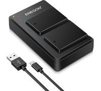ENEGON Pack de 2 baterías LP-E17 para cámara con Cargador para Canon EOS 200D 77D 750D 760D 800D 8000D, M3, M5, M6, EOS R10, R8, RP, R50, R100, Rebel SL2, T6i, T6s, T7i