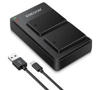 ENEGON Pack de 2 baterías LP-E17 para cámara con Cargador para Canon EOS R10, R8, RP, R50, R100, EOS 200D 77D 750D 760D 800D 8000D, M3, M5, M6, Rebel SL2, T6i, T6s, T7i