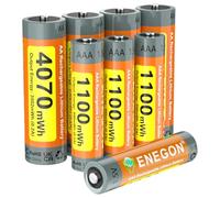 ENEGON Pilas Recargables AA AAA, 8-Pack Litio 1,5V Tensión Constante